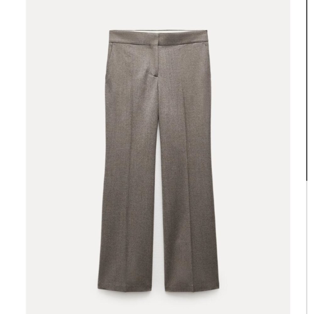 NWT ZARA SUIT DOUBLE BREASTED WOOL BLAZER +STRAIGHT CUT PANTS ZW COLLECTION - Picture 11 of 12